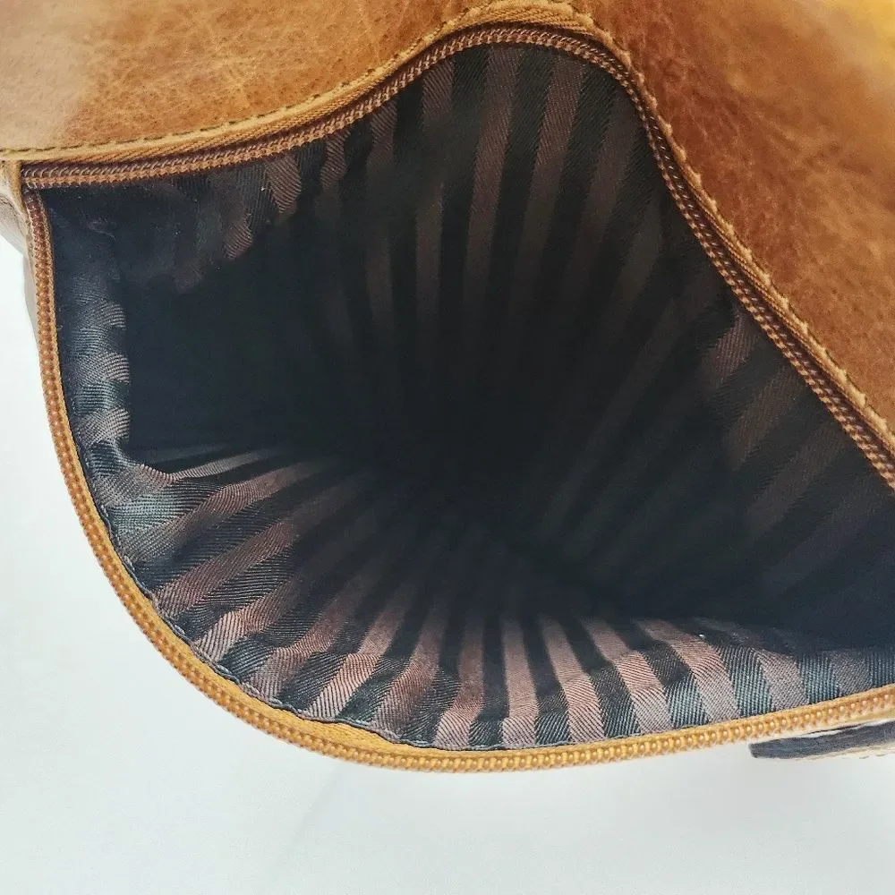 Jack Georges Voyager Convertible Backpack Crossbody Brown Buffalo Leather